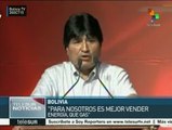Morales: Para nosotros es mejor vender energía que gas