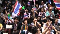 Protest in Thailand Thai office workers whistle in protest I การประท้วงในประเทศไทย
