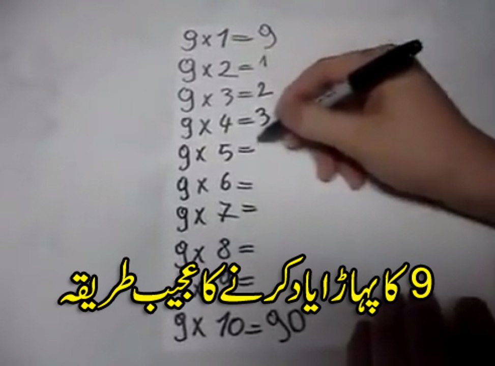 table 9 learning