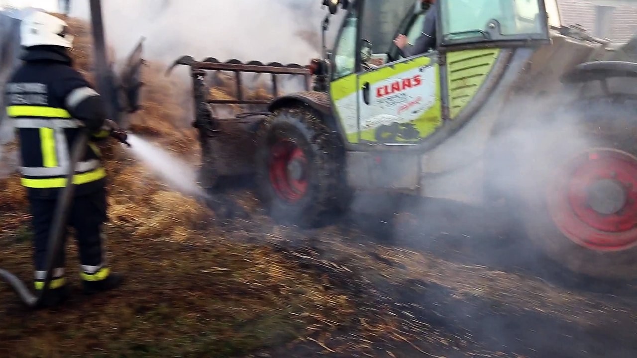 Feu de ferme à Lesve