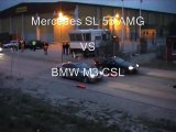 BMW E46 M3 CSL VS MERCEDES BENZ SL 55 AMG