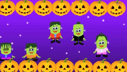 Five little Skeleton | Scary Halloween Rhyme | Baby Song