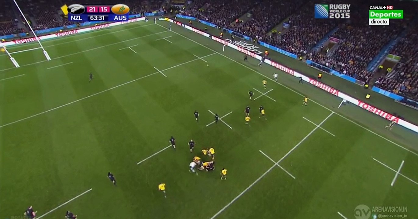 Great vision fromKuridrani scores! genia'sbox kick, foley takes it and offloads to kuridrani who scores!