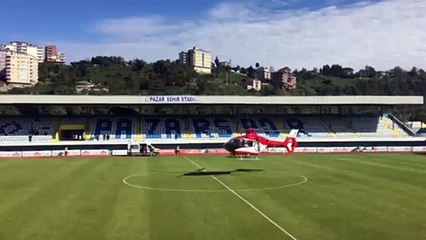 HAVA AMBULANSI PAZAR'DA YILDIZ BEBEK İÇİN KALKTI