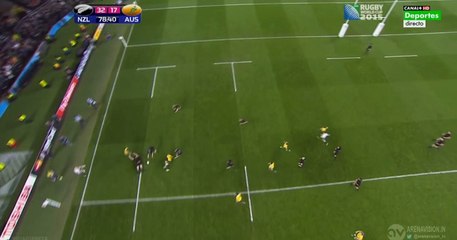 ALL BLACKS WORLD CHAMPIONS- BEAUDEN BARRETT SCORES all field try! THE ALIENS WON AGAINST HUMANS