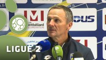 Conférence de presse FC Sochaux-Montbéliard - Evian TG FC (1-0) : Albert CARTIER (FCSM) - Safet SUSIC (EVIAN) - 2015/2016