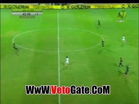 مصطفى فتحى يهدر هدف ثانى محقق للزمالك امام الانتاج الحربى