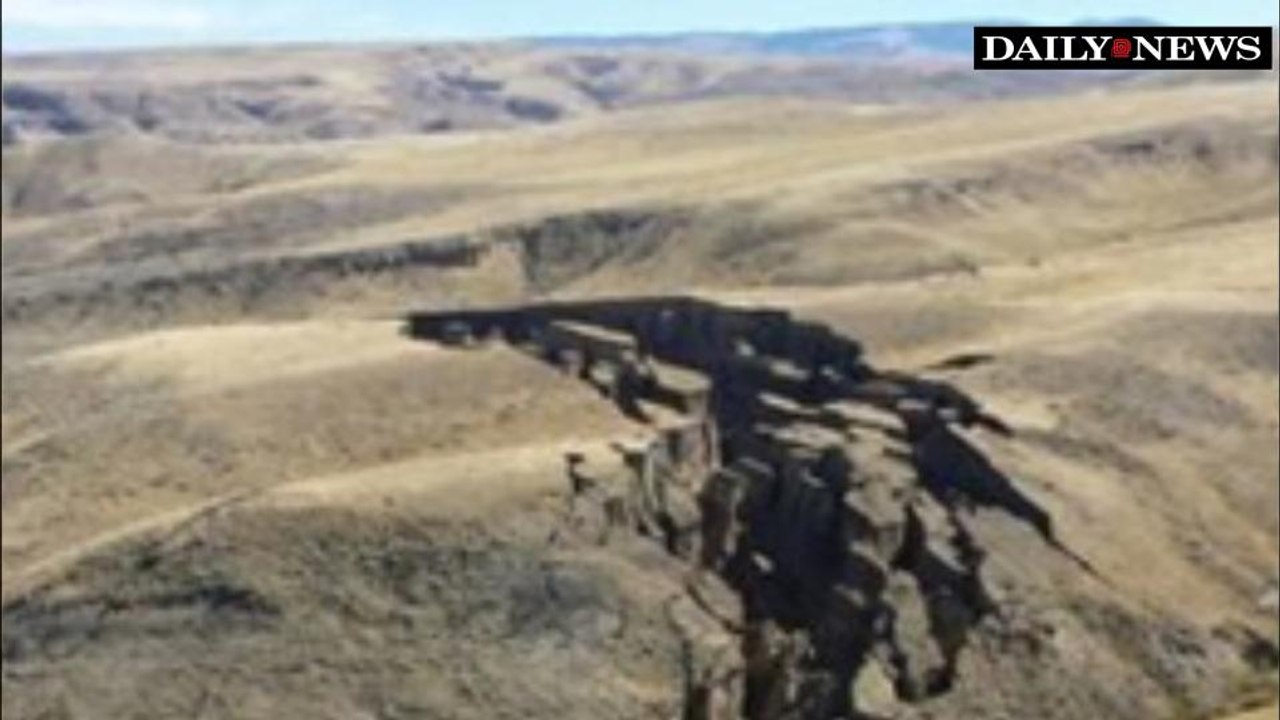 SEE IT: Huge Crack Forms in Wyoming Mountain