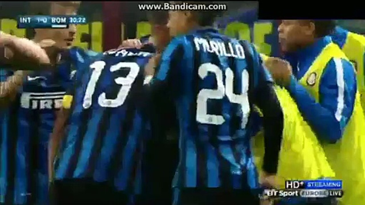 Gary Medel Goal Inter 1-0 Roma Serie A 31.10.2015 HD