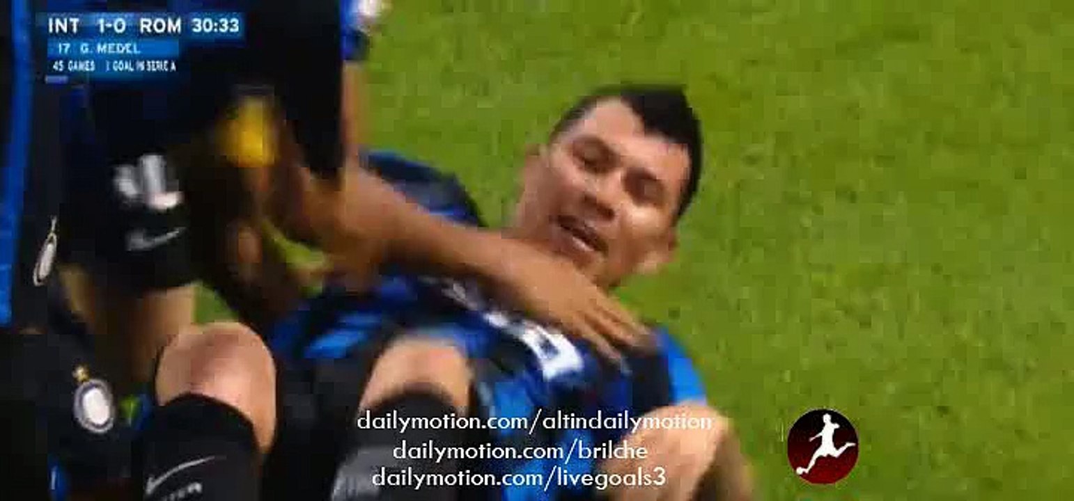 Gary Medel Fantastic Goal - Inter 1-0 AS Roma - Serie A - 31.10.2015