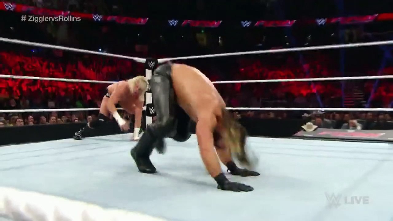Dolph Ziggler Superkick And Zig Zag Combo
