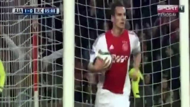 Arkadiusz Milik Goal - Ajax vs Roda 2-0 Eredivisie 31.10.2015