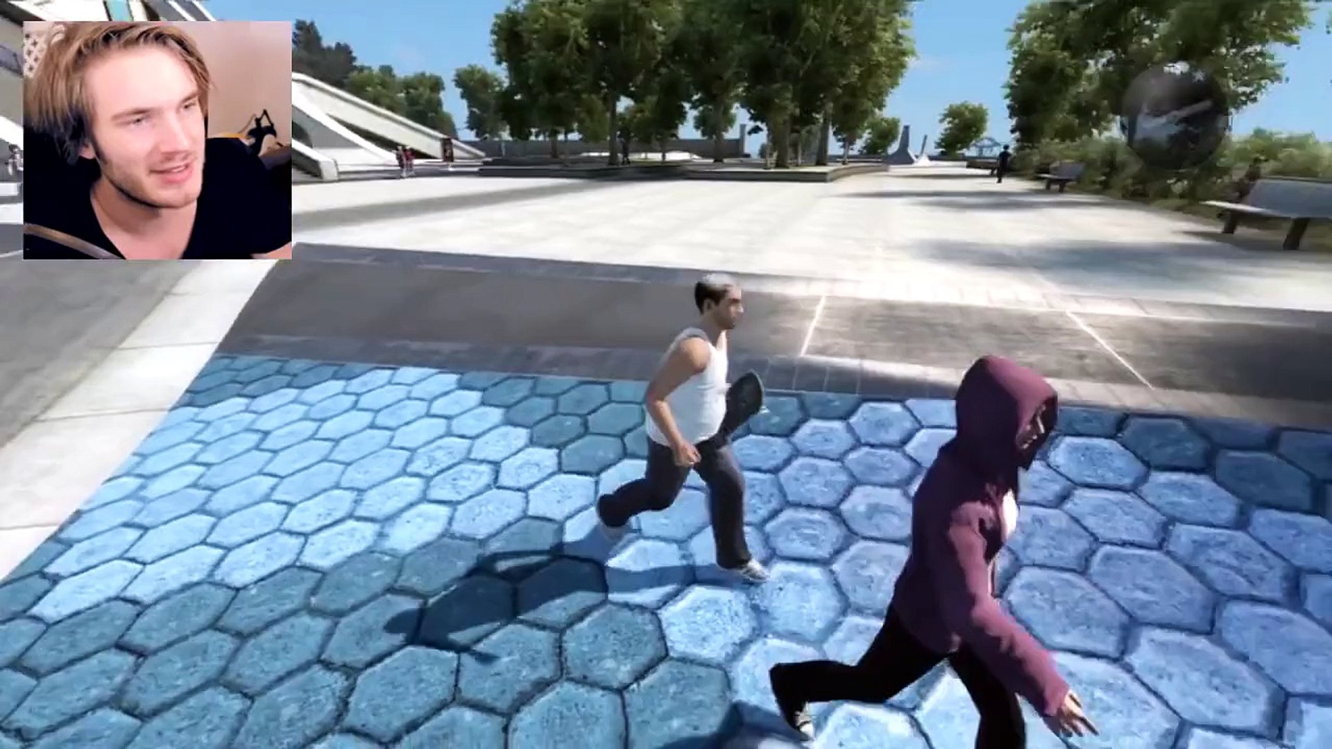 ⁣|PewDiePie на русском| CAN NOT BE UNSEEN. Skate 3 - Part 2 |Перевод и Озвучка PewDiePie|