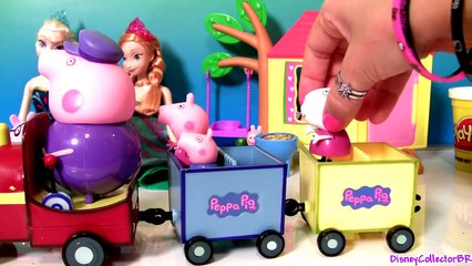 Peppa Pig Riding Grandpa Train - El Tren del Abuelo - Trenecito Del Abuelo Nickelodeon Pla