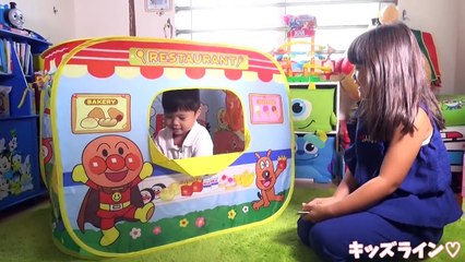 アンパンマン おうちでレストラン 折りたたみ お家 おもちゃ テントハウス Anpanman Restaurant House Toy