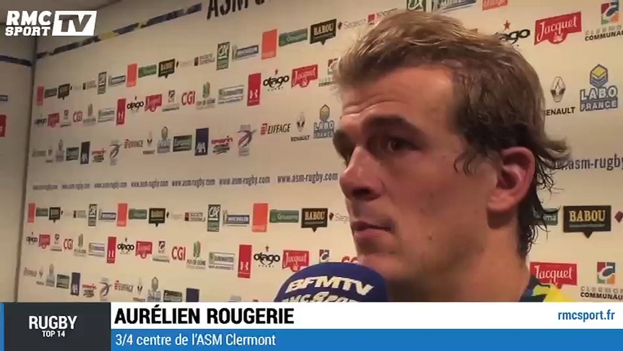 Clermont - Castres : la réaction de Rougerie