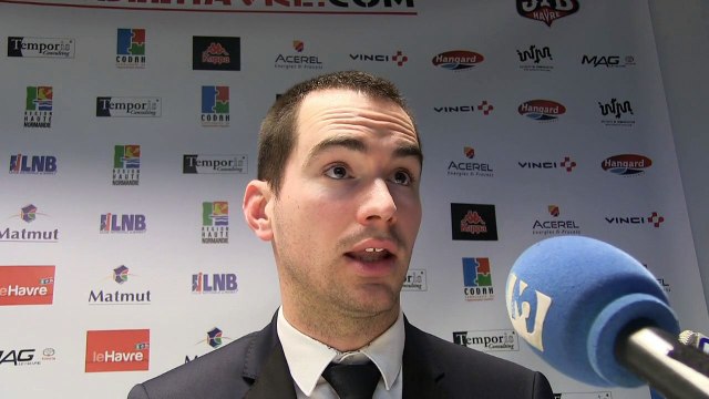 Conférence de presse - thomas Drouot après STB - Antibes