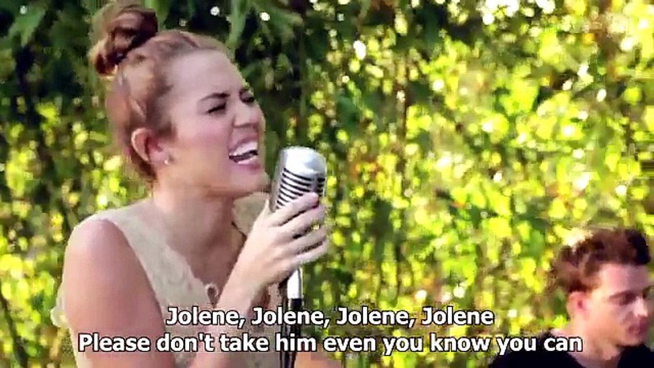 Miley Cyrus - Jolene (Backyard Session) HD _ LYRICS IN VIDEO!