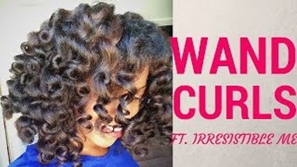 Wand Curls on Natural Hair ft. Irresistible Me Sapphire Curling Wand | MissT1806