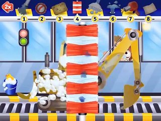 Мультики про машинки - МОЙКА машин Бульдозер - Раз