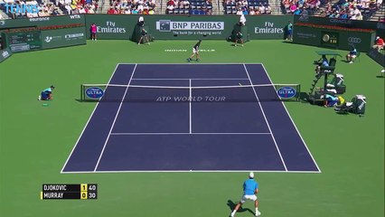 2015 BNP Paribas Open Semi-Final Highlights - Djokovic v Murray & Raonic v Federer_2