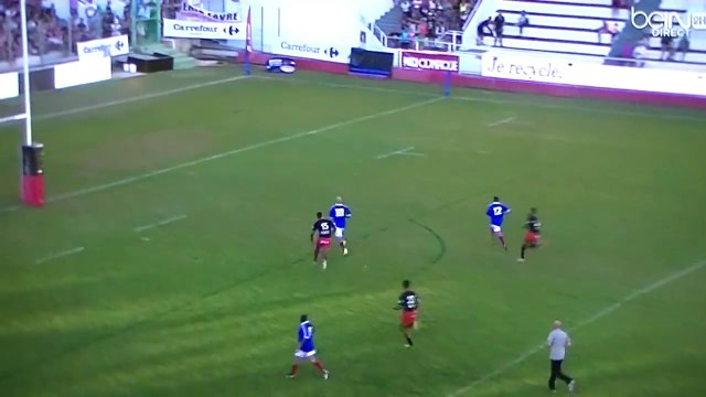 Zinédine Zidane joue au rugby et marque un bel essai face au RC Toulon