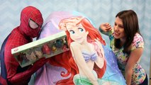 GIANT SURPRISE EGG Disney Princess Ariel Mermaid Toys, Barbie, Frozen Egg & Shopkins Blind