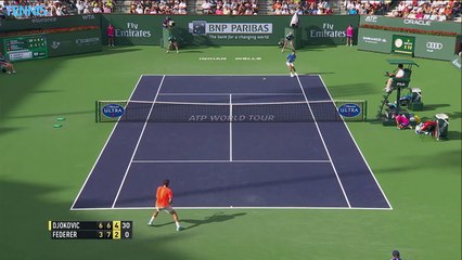 Roger Federer v Novak Djokovic - 2015 BNP Paribas Open Final Highlights_8