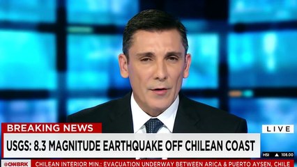 Скачать видео: Chile earthquake: 8.3 magnitude quake strikes off coast