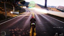 PS4　GTA5　オンライン実況　part64　鬼畜レース　エックスさんへの挑戦状（バイク）1