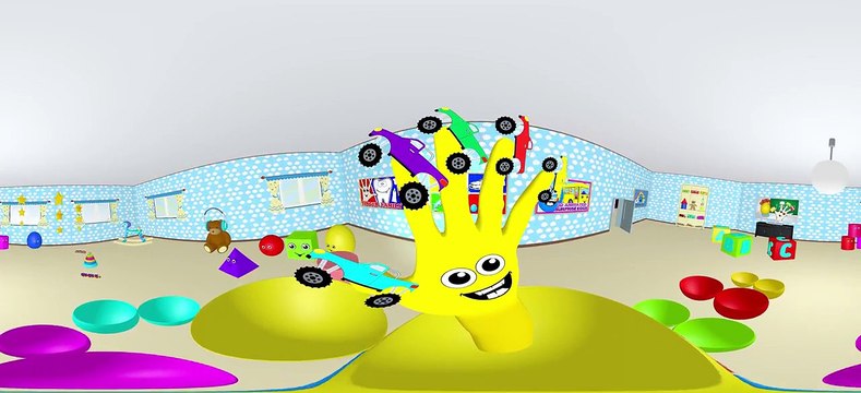 MONSTER TRUCK Finger Family 360° | 3D Surprise Eggs Filled with Trucks for Kids! Nursery R