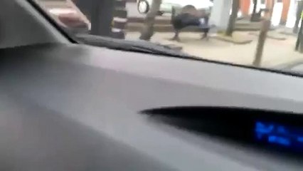 Scumbags pour water on sleeping homeless man