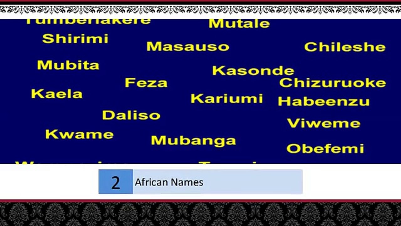 African Names
