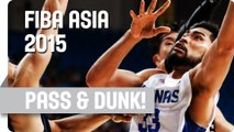 Norwood to De Ocampo for the dunk - 2015 FIBA Asia Championshp