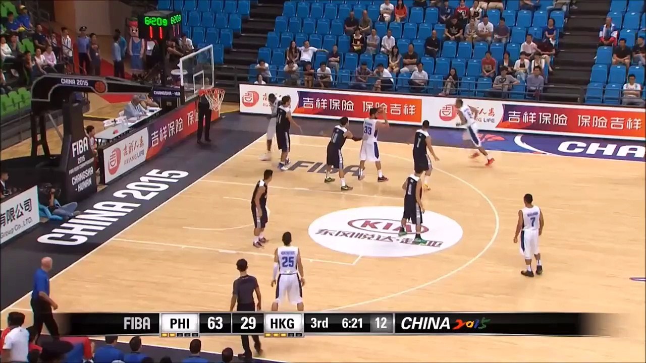 Gabe Norwood to Ranidel de Ocampo for the dunk FIBA Asia Championship September 24,2015