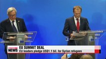 EU leaders pledge 1 bil. euros for Syrian refugees