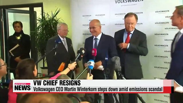 Volkswagen CEO resigns over emissions scandal
