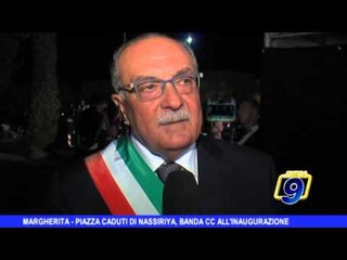 MARGHERITA | Piazza Caduti di Nassiriya, banda CC all'inaugurazione