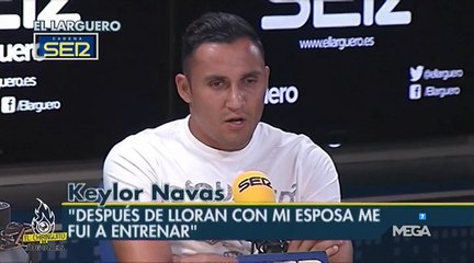 Keylor Navas: "Lloré junto a mi esposa"
