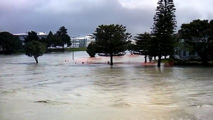 Storm rages through Gisborne, New Zealand