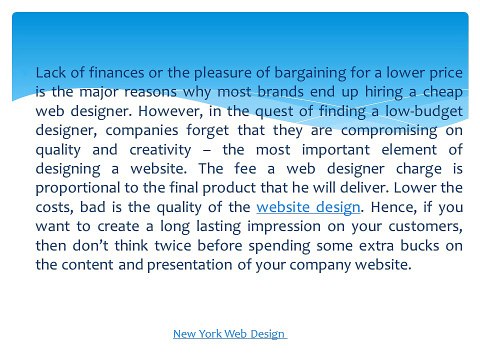 Top 6 Important Reasons to Avoid a Cheap Web Designer
