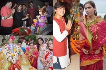 Bollywood celebrities bid adieu to lord Ganesha