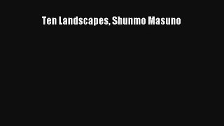 AudioBook Ten Landscapes Shunmo Masuno Online