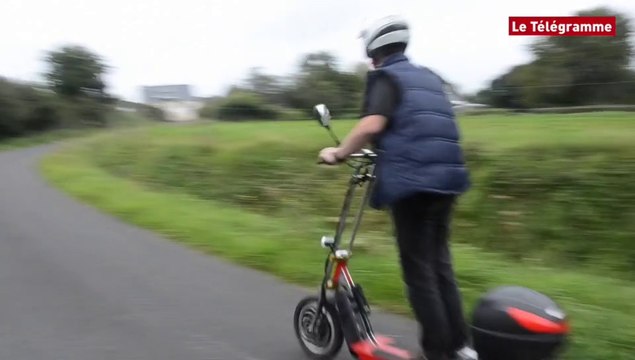 Lannion. Un tour de Bretagne en trottinant à l'électrique