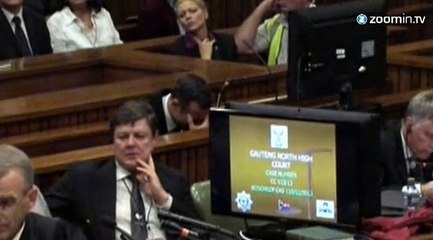 Oscar Pistorius effondré