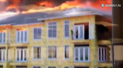 Un ouvrier échappe de justesse aux flammes