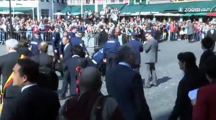 Pdt chinois à Bruges: un homme perturbe la visite