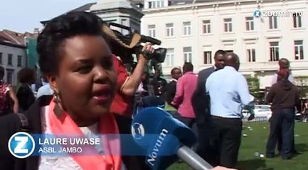 Manifestation contre Paul Kagame lors du 4e sommet UE-Afrique à Bruxelles 🇪🇺
