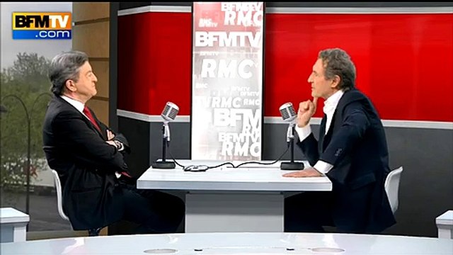 Clash entre Jean-Luc Mélenchon et Jean-Jacques Bourdin au sujet du Front National