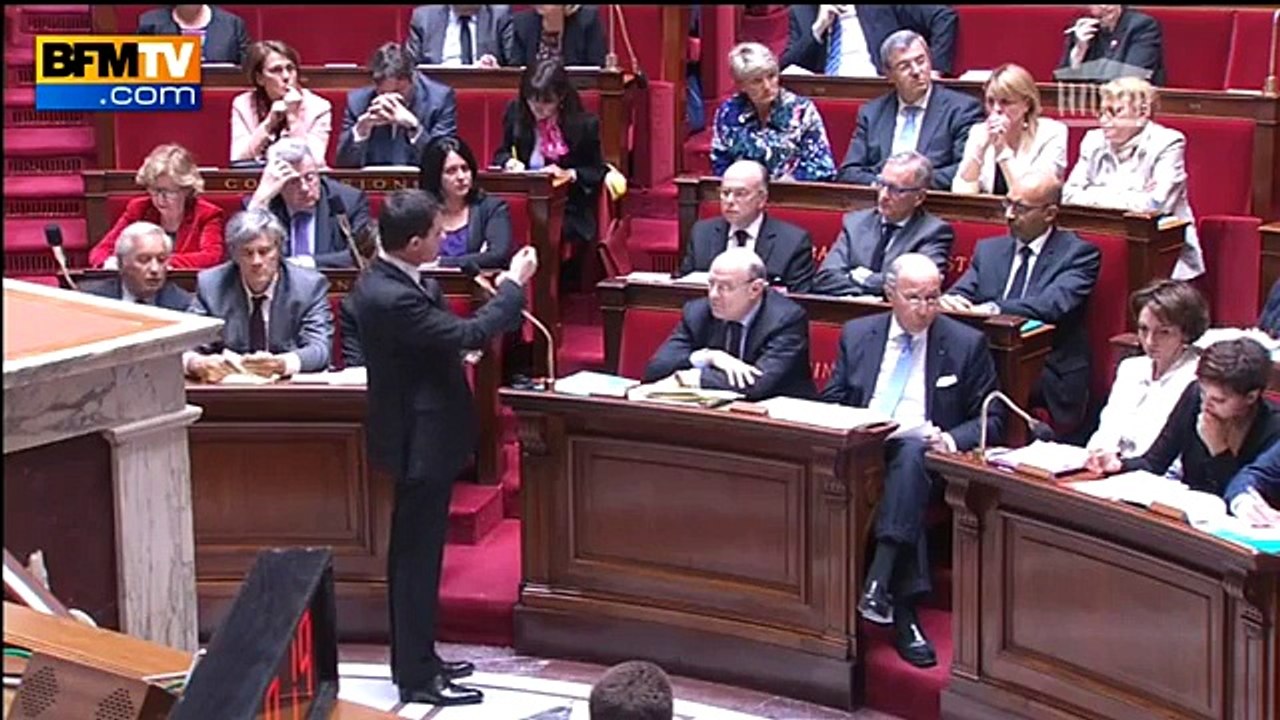 Manuel Valls défend Harlem Désir à l'Assemblée Nationale